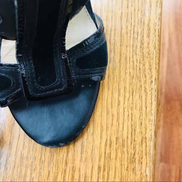 L.A.M.B super sexy high heel leather black sandals - Picture 6 of 6